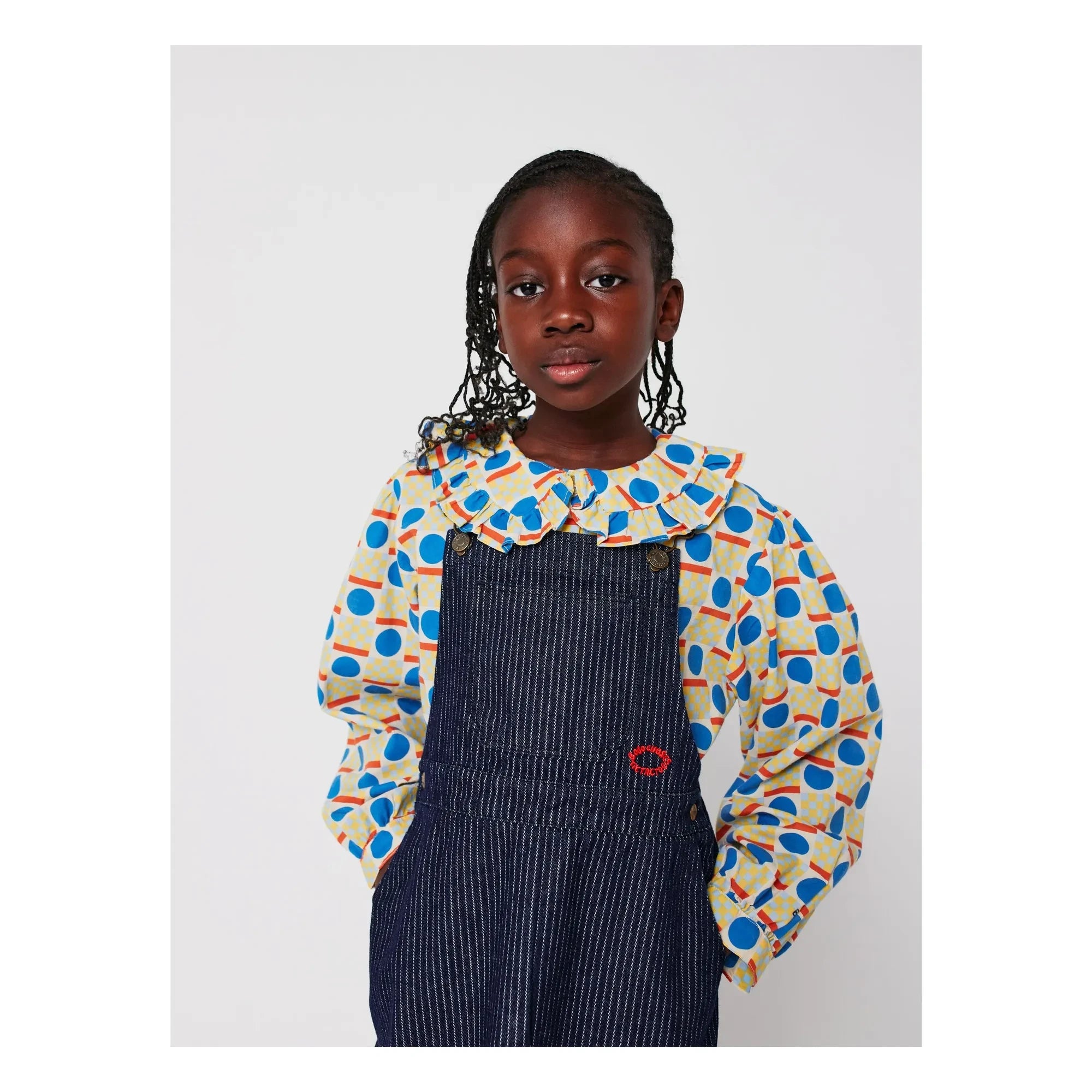 Bobo Choses - Bluse aus Bio-Baumwolle mit geometrischem Muster | Ecru