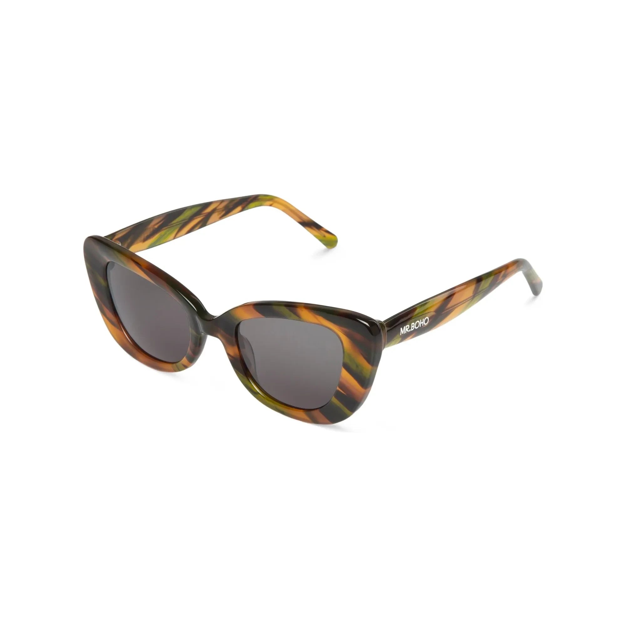 Mr Boho - Sonnenbrille Caparica | Brauner Marmor