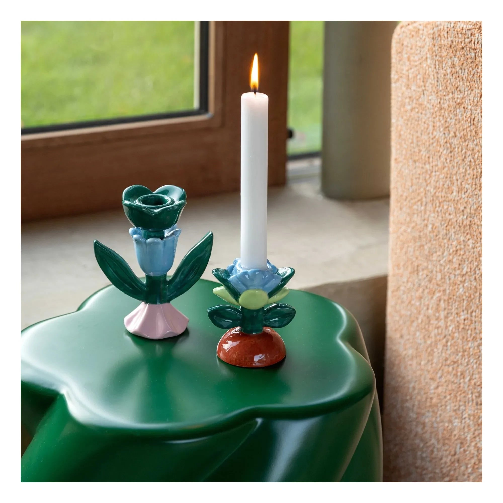 &Klevering - Blume Kerzenständer | Grün