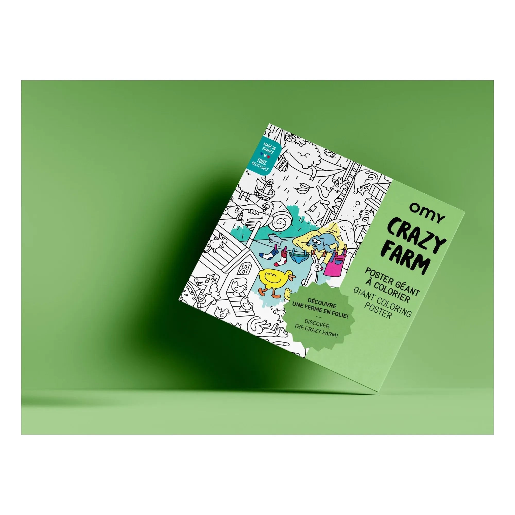Omy - Crazy Farm Riesenposter | Grün