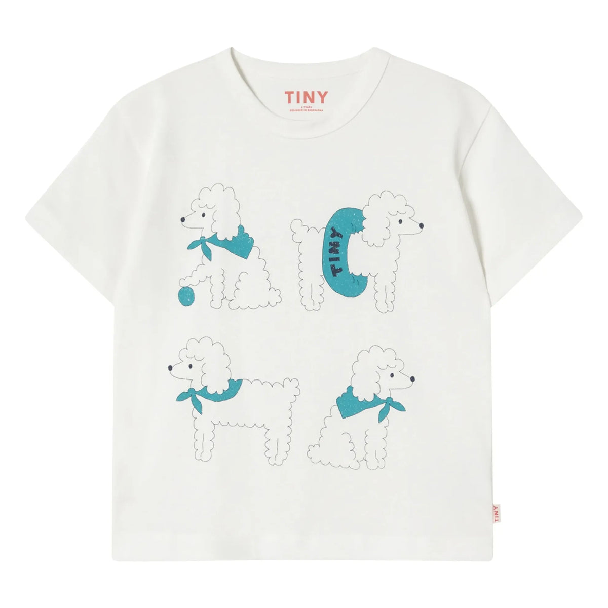 Tinycottons - T-Shirt mit Bio-Baumwolle für Hunde | Weiß