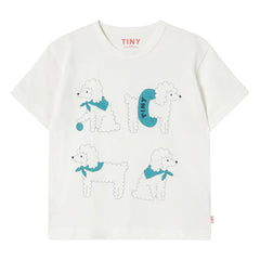 Tinycottons - T-Shirt mit Bio-Baumwolle für Hunde | Weiß