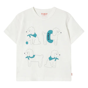 Tinycottons - T-Shirt mit Bio-Baumwolle für Hunde | Weiß