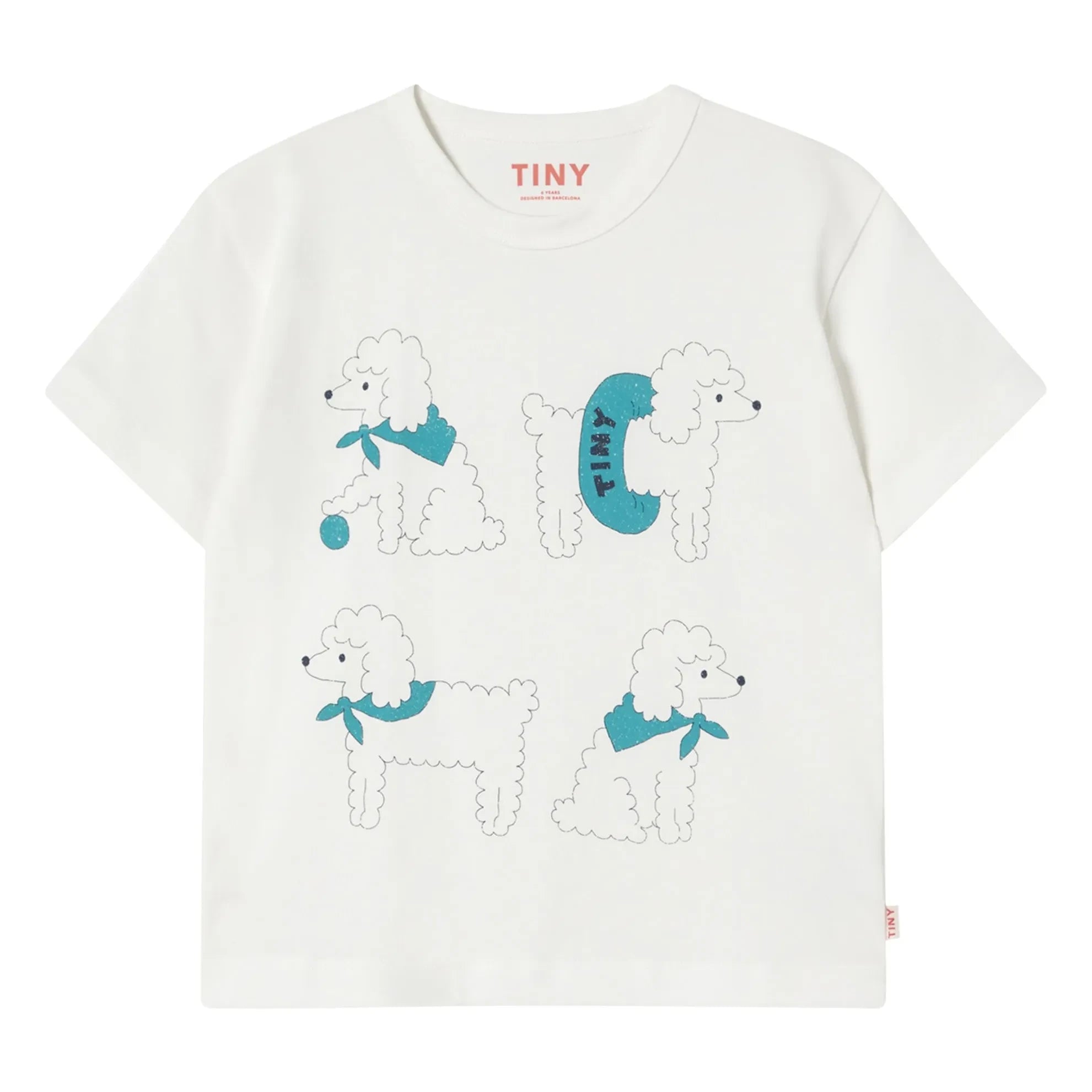 Tinycottons - T-Shirt mit Bio-Baumwolle für Hunde | Weiß