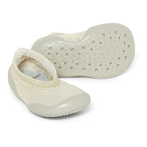 Collégien - Durchbrochene Ballerina-Hausschuhe | Beige