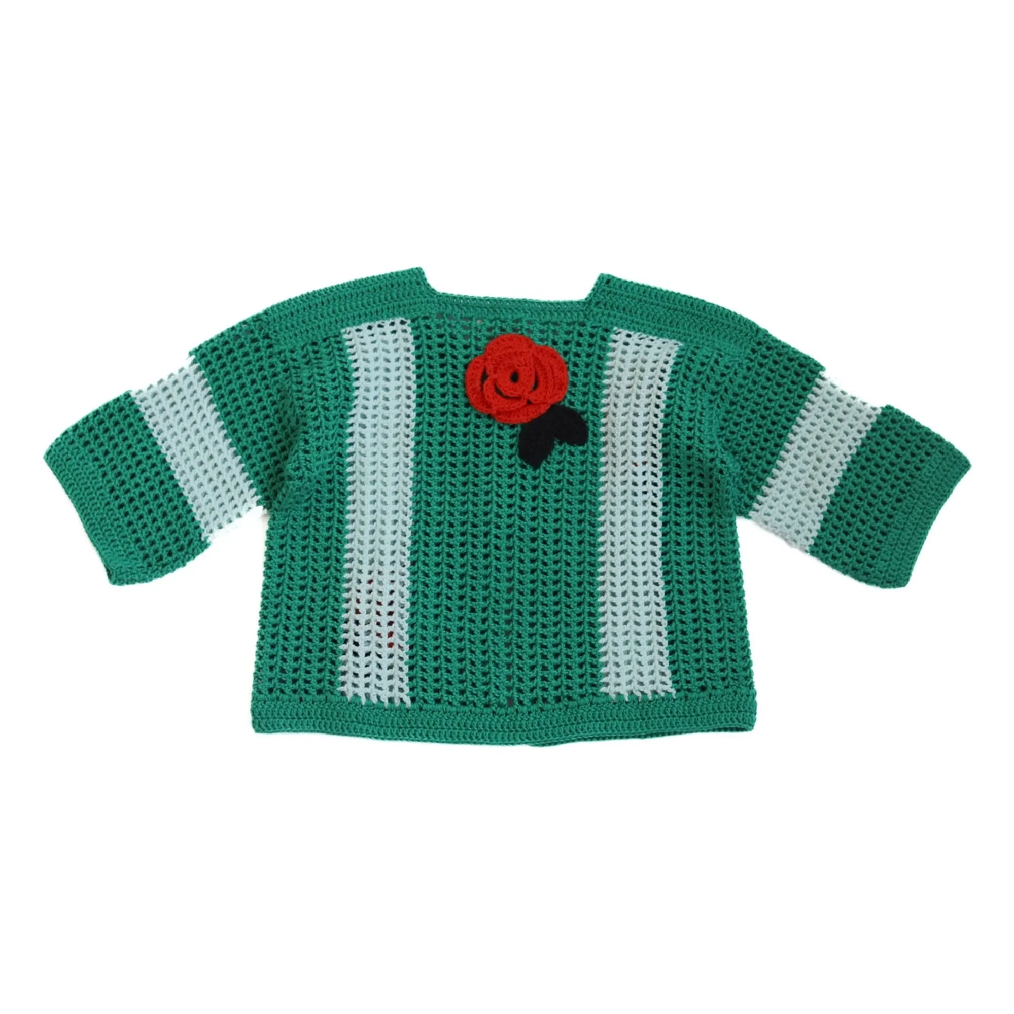 Kalinka – Penelope Häkeljacke | Grün