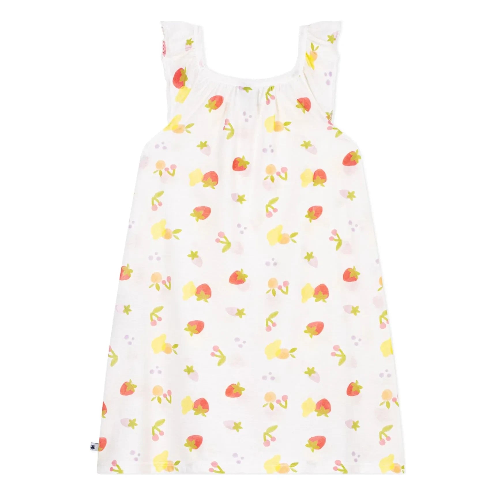 Petit Bateau – Schlafanzug mit Obstmuster | Ecru