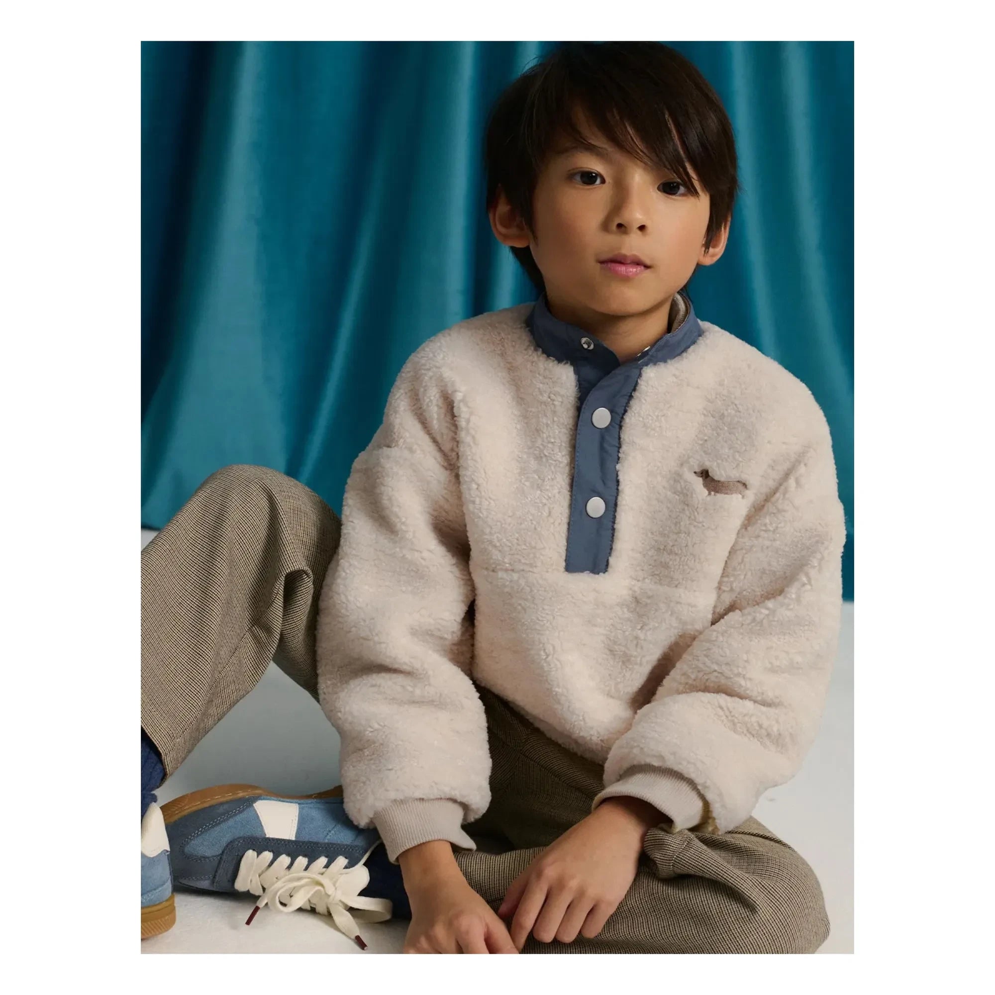 Gingersnaps - Nicky Chien Sherpa Sweatshirt | Ecru
