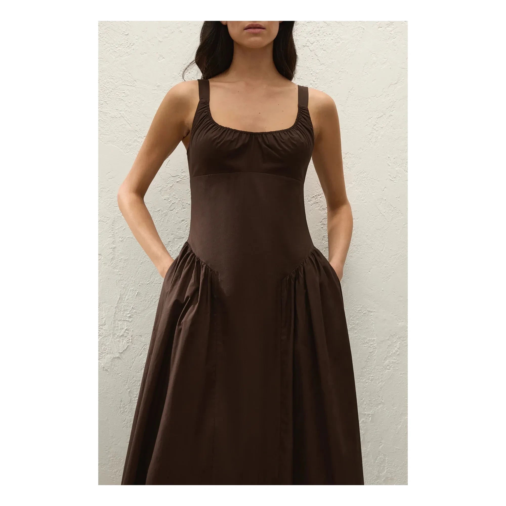 Faithfull the Brand - Marcella Baumwollkleid | Braun