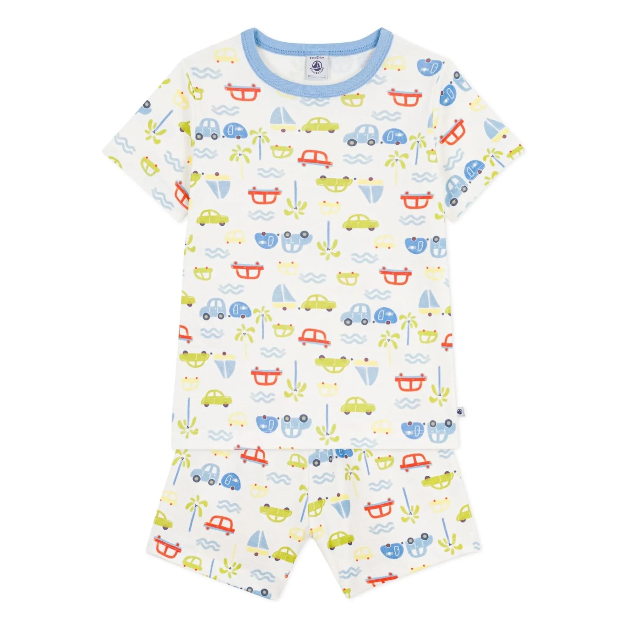 Petit Bateau - Kurzer Schlafstrampler | Weiß