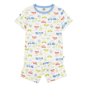 Petit Bateau - Kurzer Schlafstrampler | Weiß