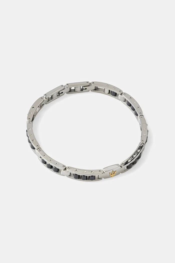 MASERATI Herren Armband aus Edelstahl CERAMIC
