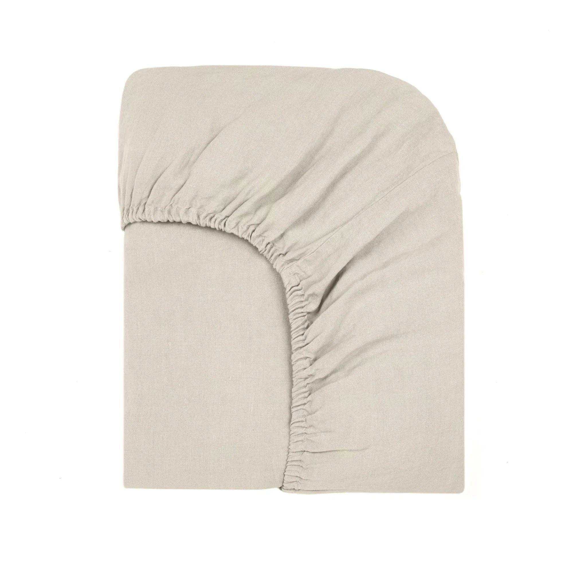 Communauté de biens - Gewaschenes Leinen Spannbettlaken | Natur