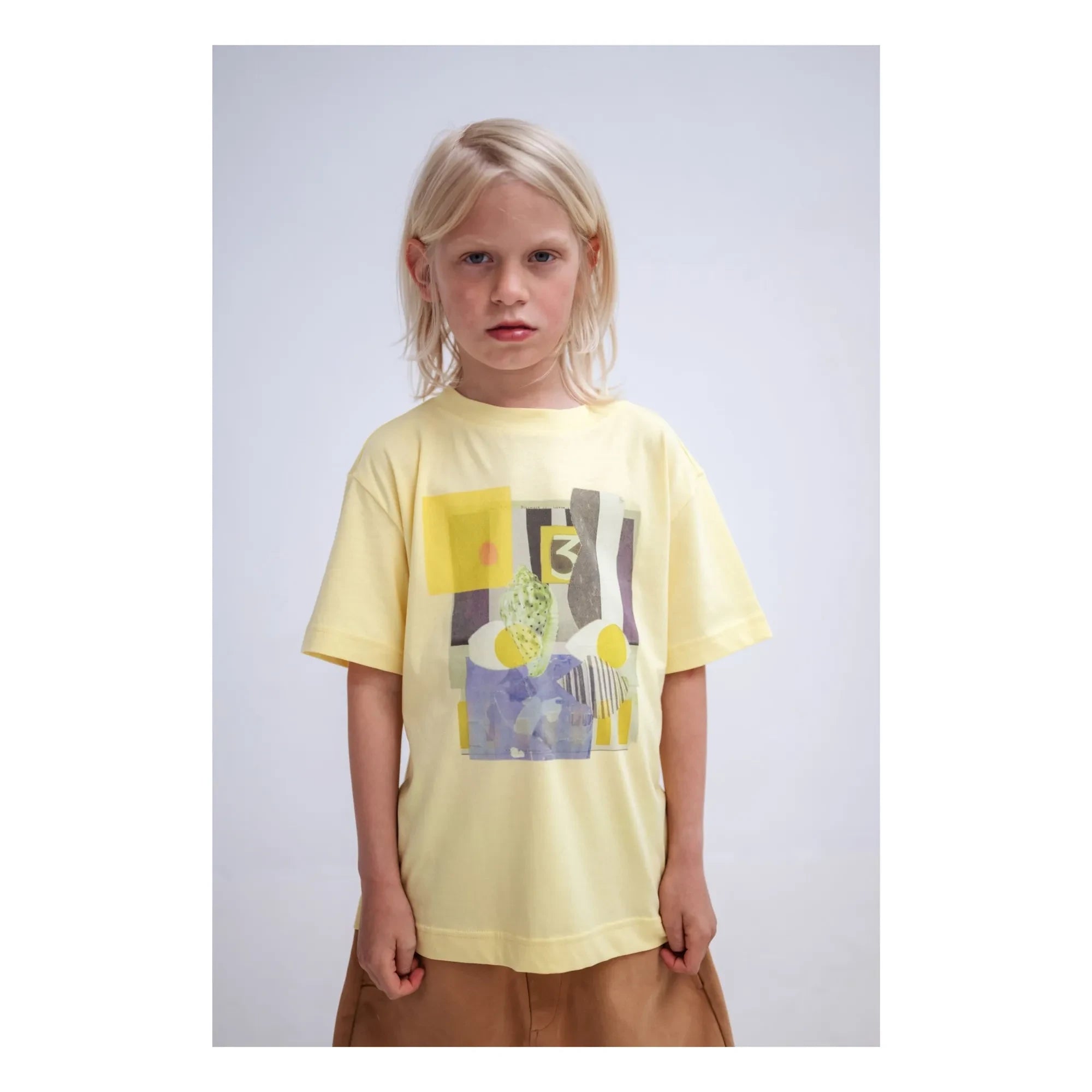 Repose AMS - Kunst T-Shirt Bio-Baumwolle | Blassgelb