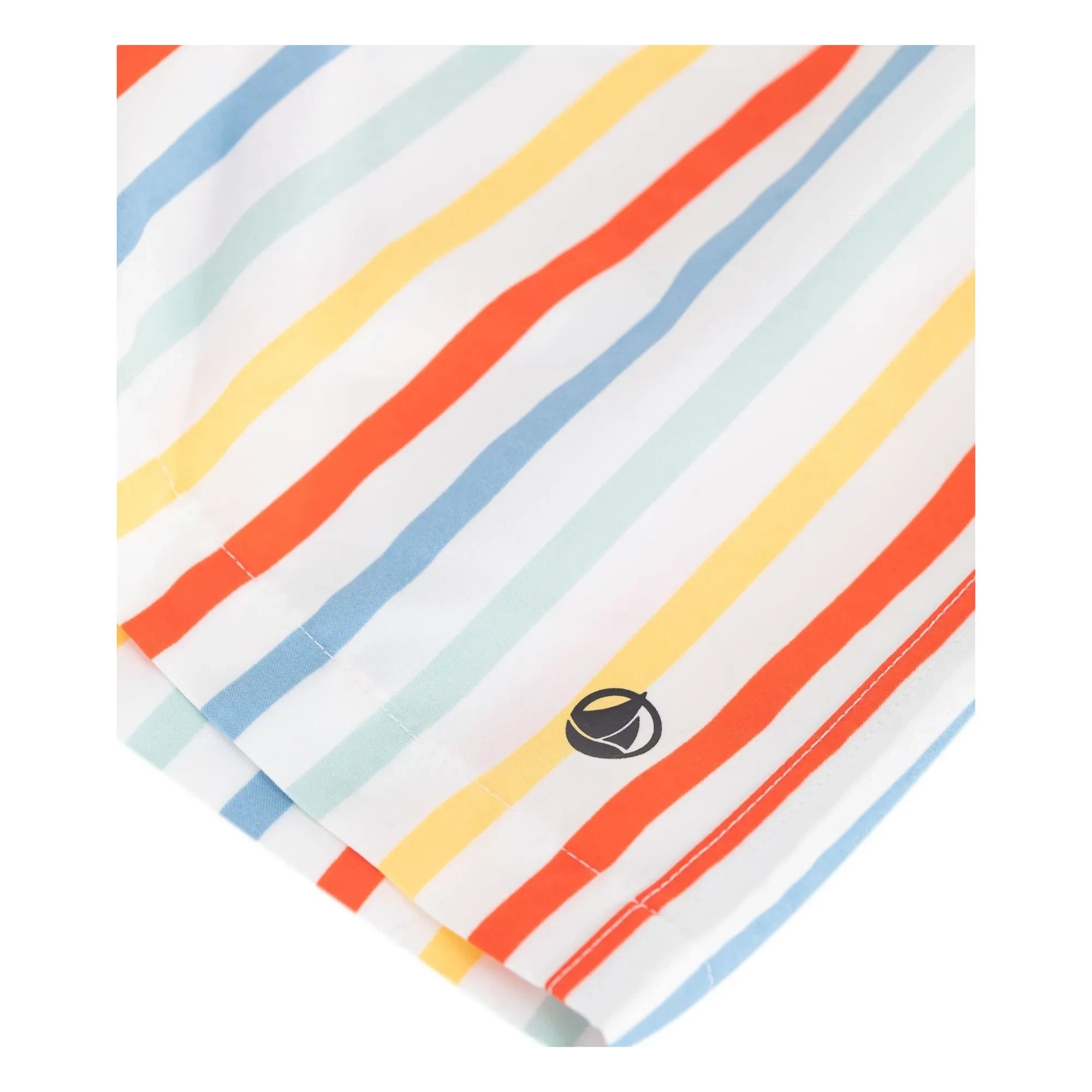 Petit Bateau - Gestreifte Badeshorts aus recycelten Fasern | Gelb