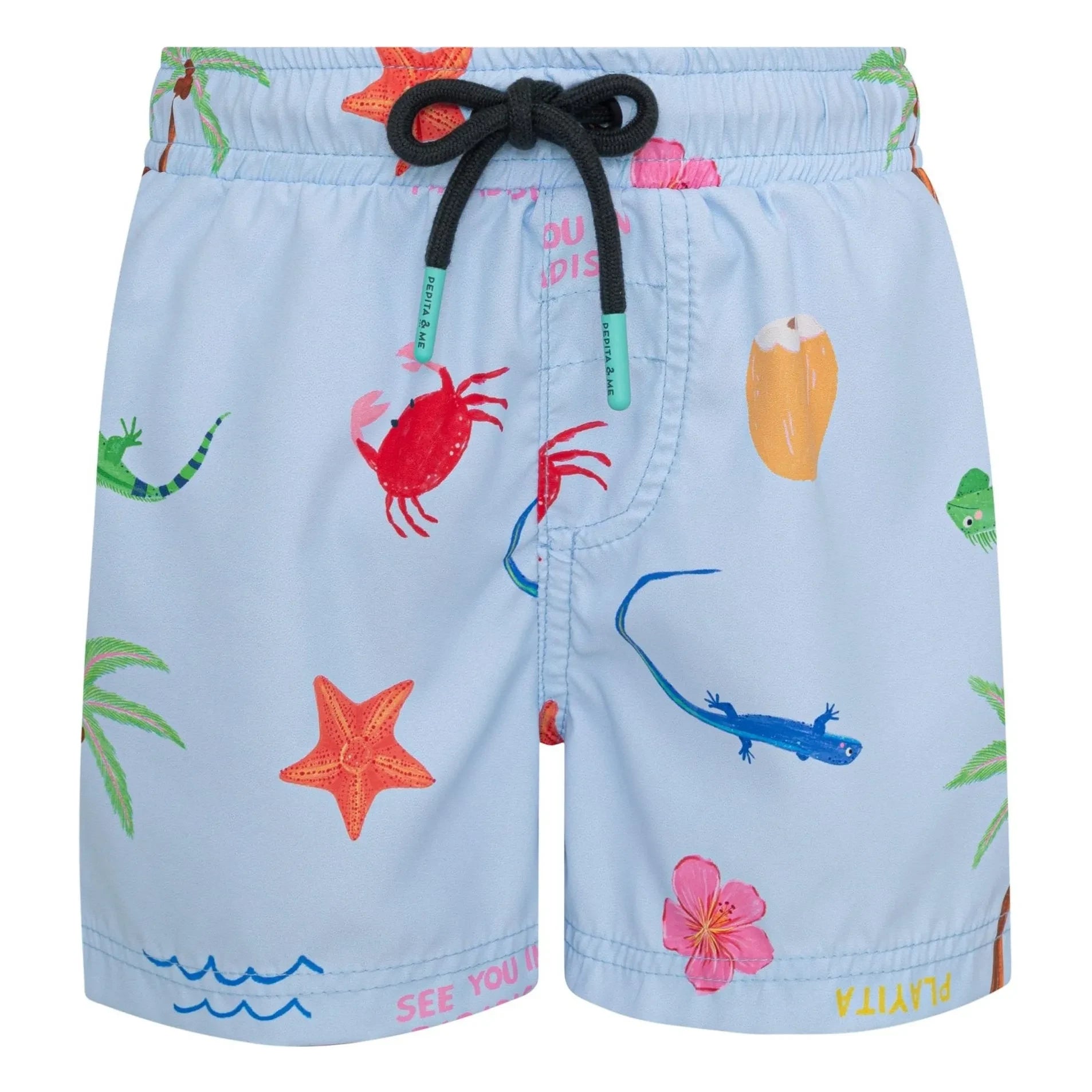 Pepita & Me – Badeshorts | Hellblau