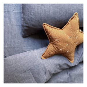 Editions Aimable - Paulette yatak takımı | Mavi Chambray