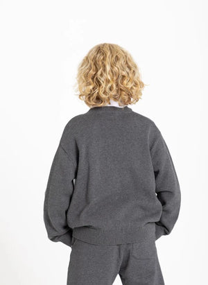 Smallable Kid - Harcourt Organischer Baumwollpullover | Grau meliert
