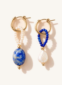 Camille Colette Studio - Hortense x Jim Lapis Lazuli Ohrringe | Blau