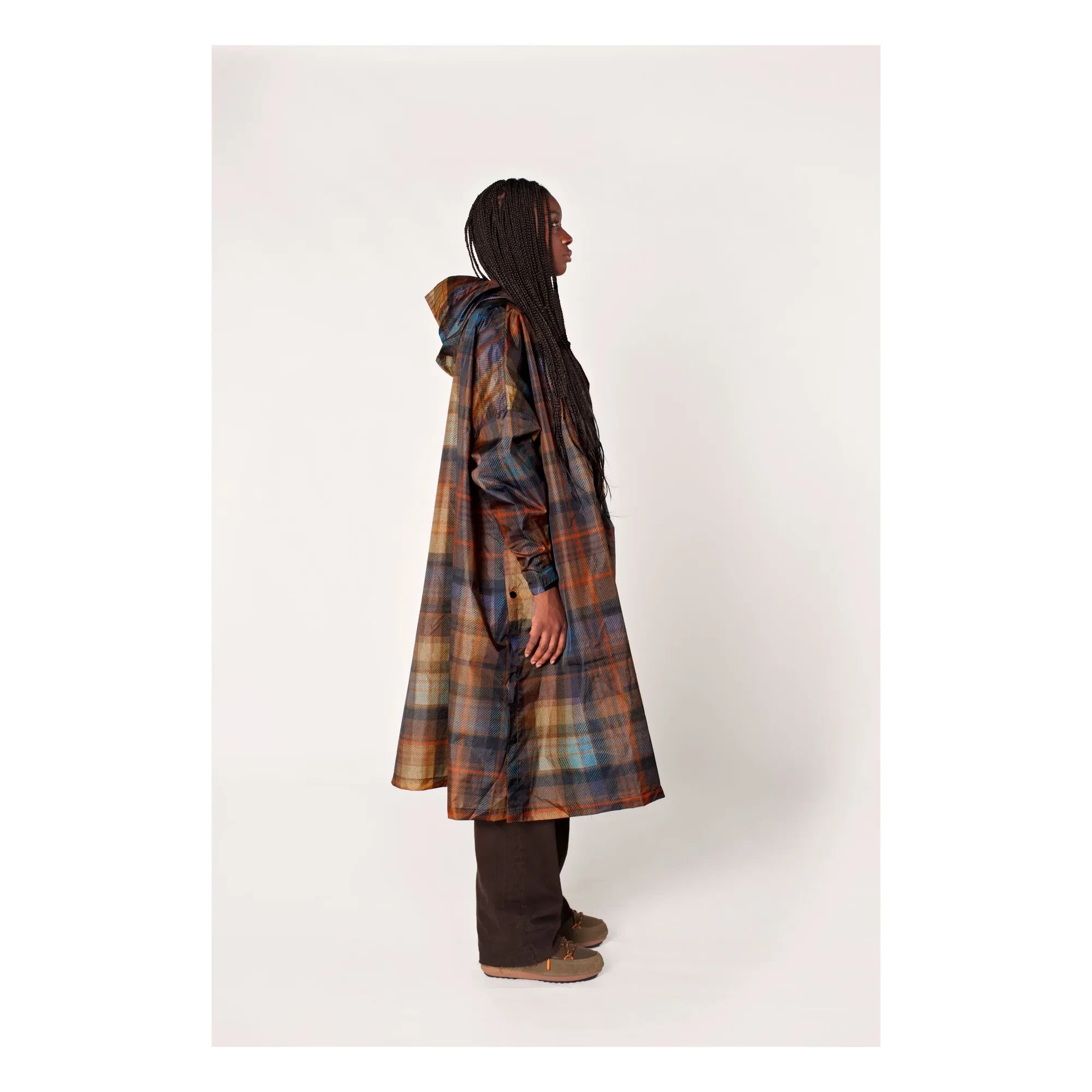 Rainkiss - Tartan-Regencape - Damenkollektion | Orange