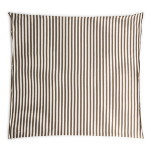 Gray Label - Gestreifter Schal aus Bio-Baumwolle | Khaki-Braun
