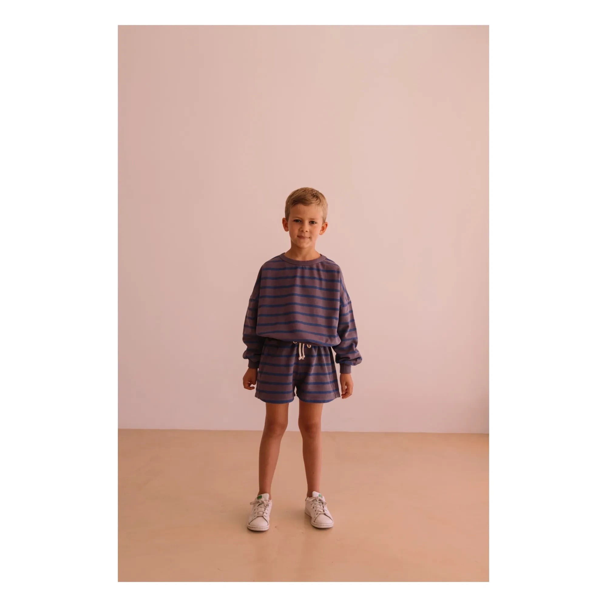 We Are Kids - Marlow Gestreifte Bio-Baumwoll-Shorts | Lila