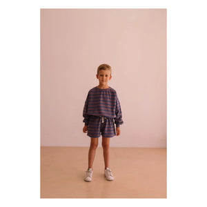 We Are Kids - Marlow Gestreifte Bio-Baumwoll-Shorts | Lila