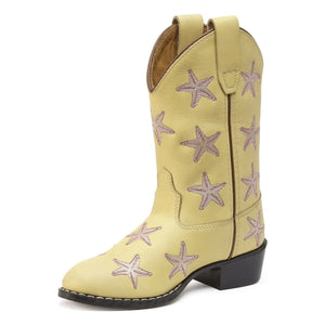 Bootstock - Cowboystiefel Starfish Leder | Blassgelb