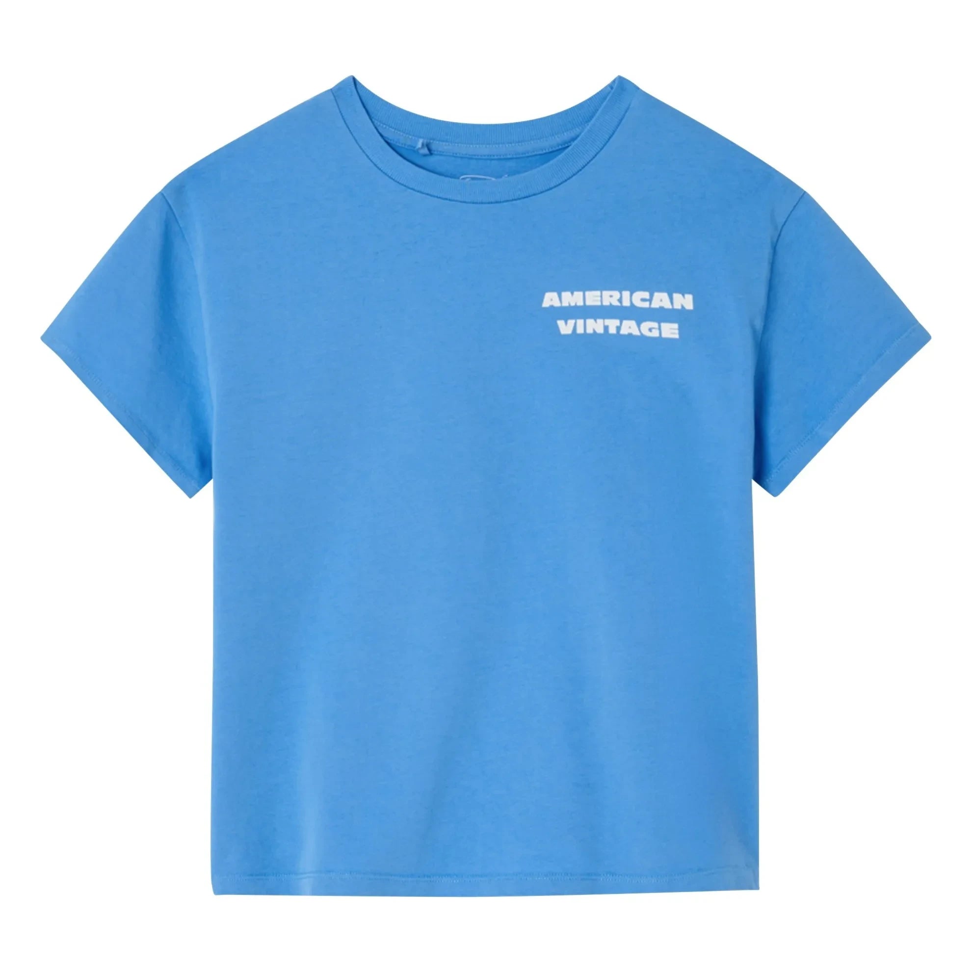 American Vintage - T-Shirt aus Kaugummi-Baumwolle | Blau