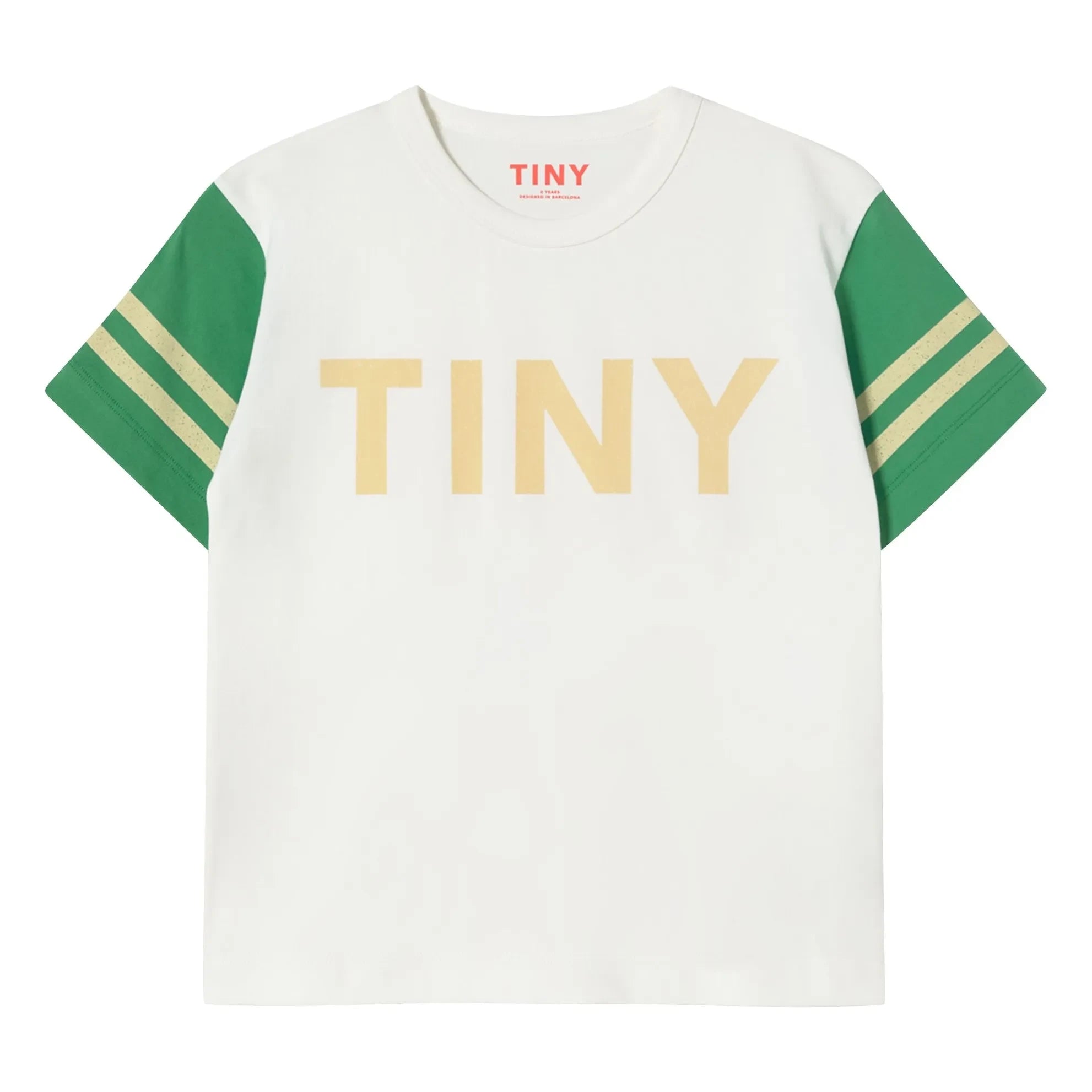Tinycottons - Tiny Colorblock T-Shirt aus Bio-Baumwolle | Weiß