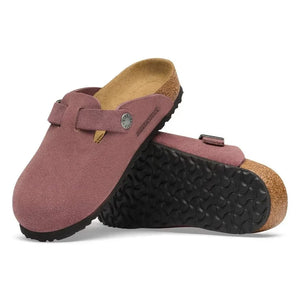 BIRKENSTOCK - Boston Süet Terlikler | Tuğla kırmızısı