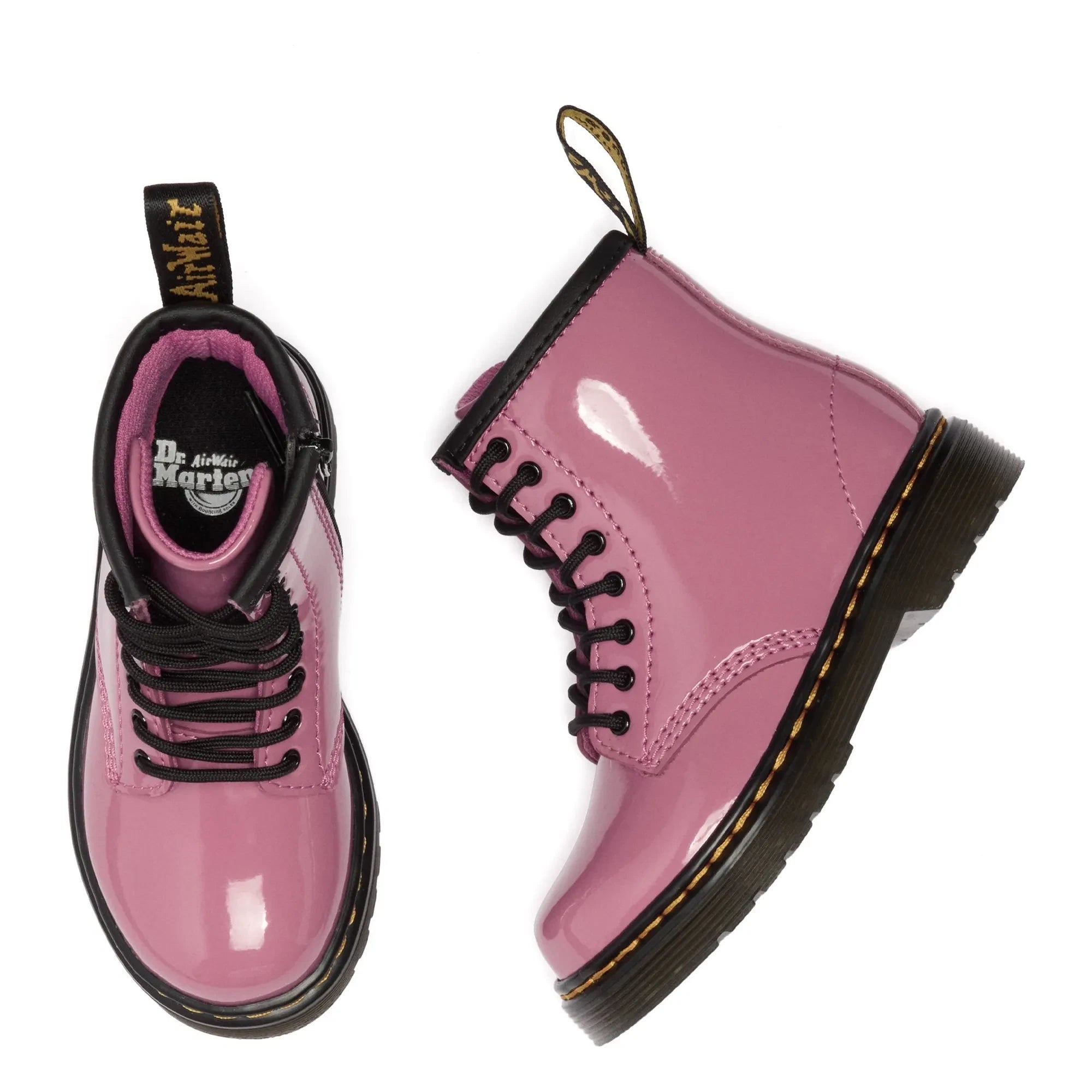 Dr Martens - 1460 J Patent Schnürstiefel | Rosa
