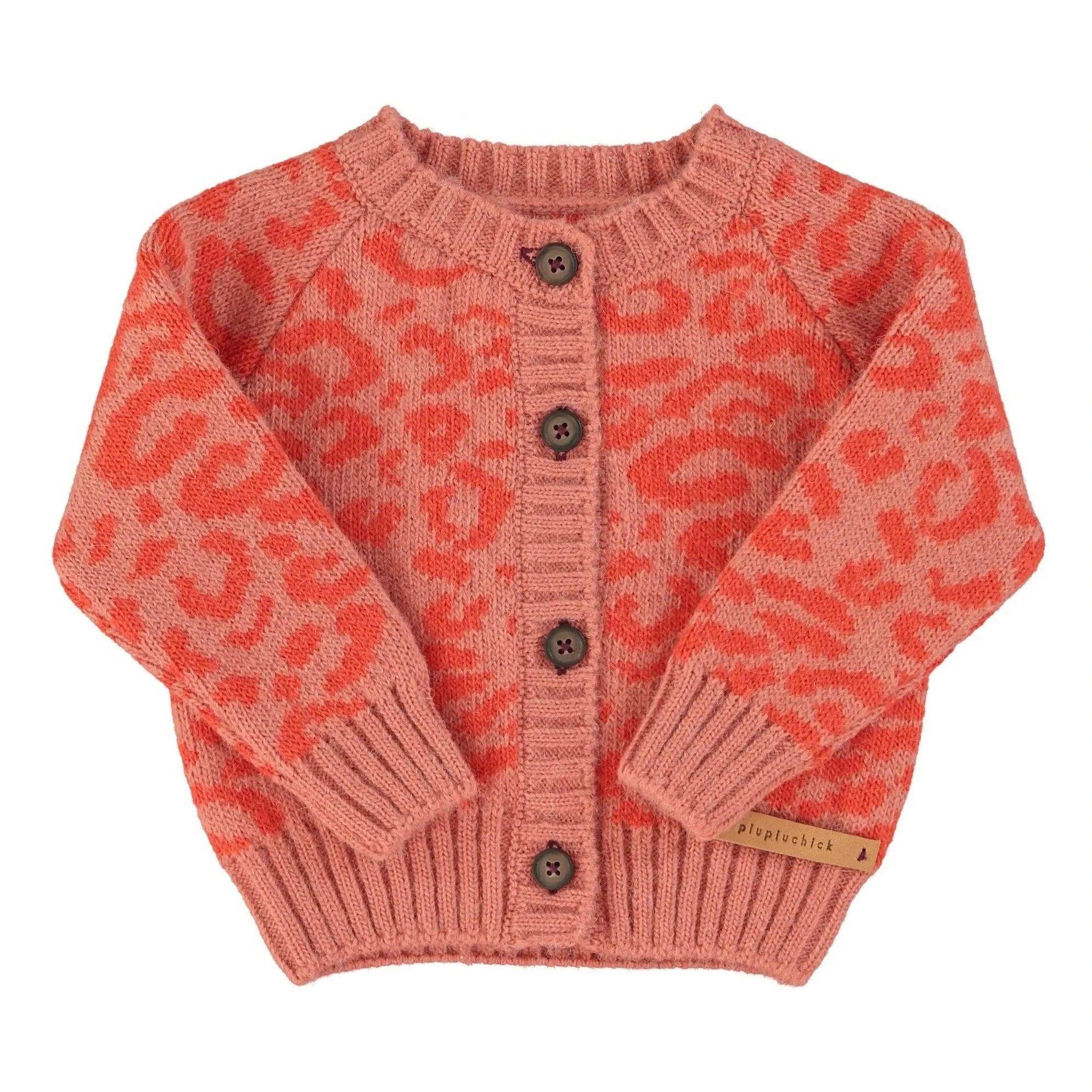 Piupiuchick - Leoparden-Wollweste | Rosa