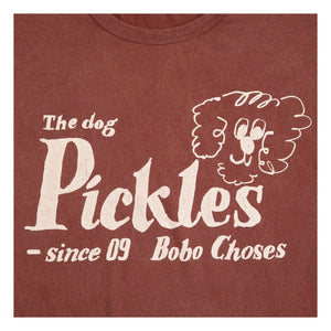 Bobo Choses - The Dog Pickles Bio-Baumwoll-T-Shirt | Braun