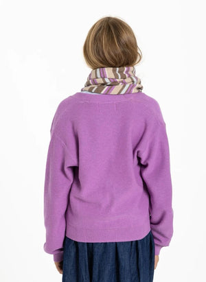 Smallable Kid - Ninon Gestreifter Wollschal | Rosa