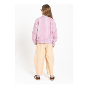 Smallable Kid - Noah Gestreifte Jacke | Puderrosa