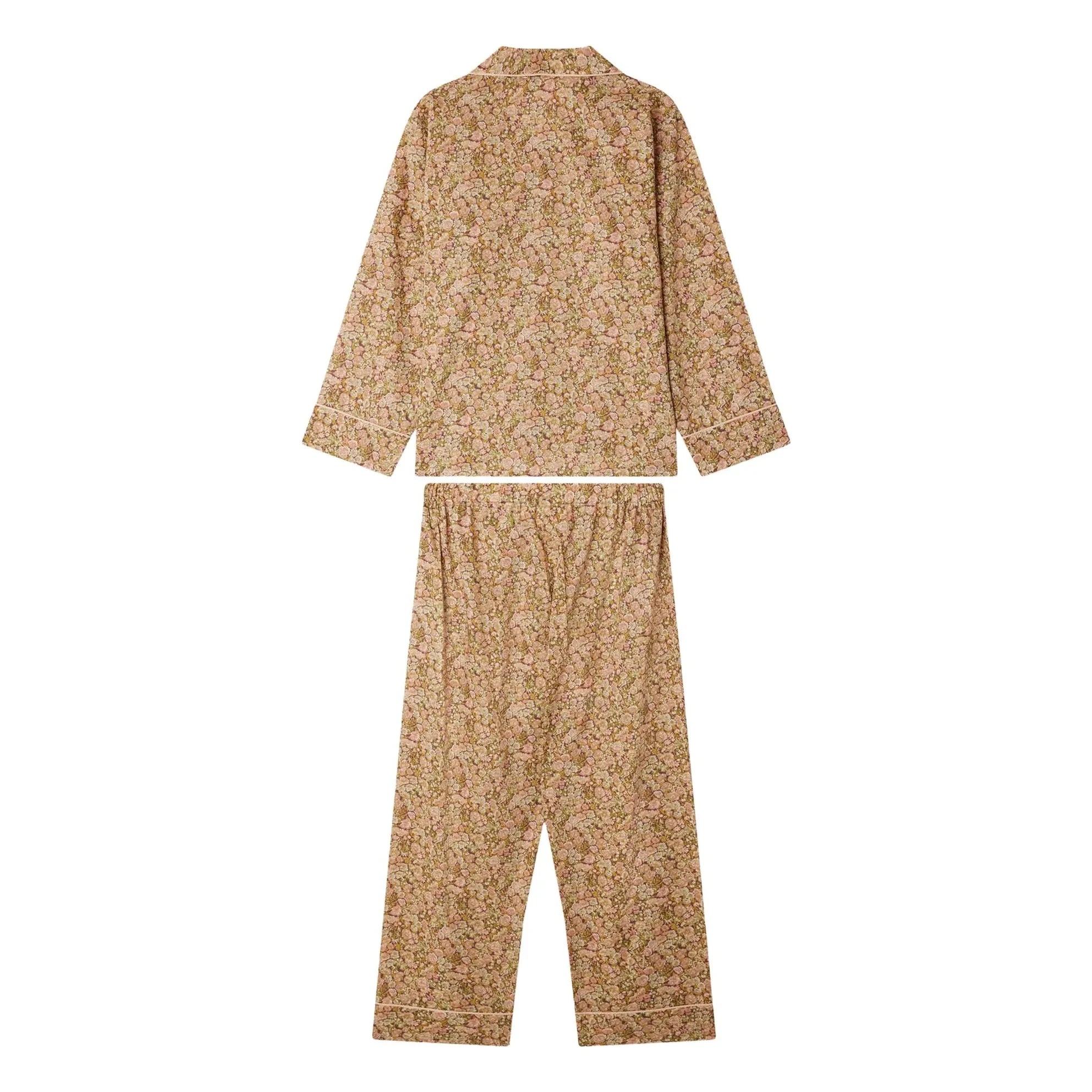 Bonpoint - Liberty Pyjama mit Druckknöpfen aus Bio-Baumwolle | Mauve