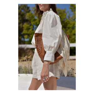 Marlot Paris - Dahlia Seersucker Bluse - Damenkollektion | Ecru