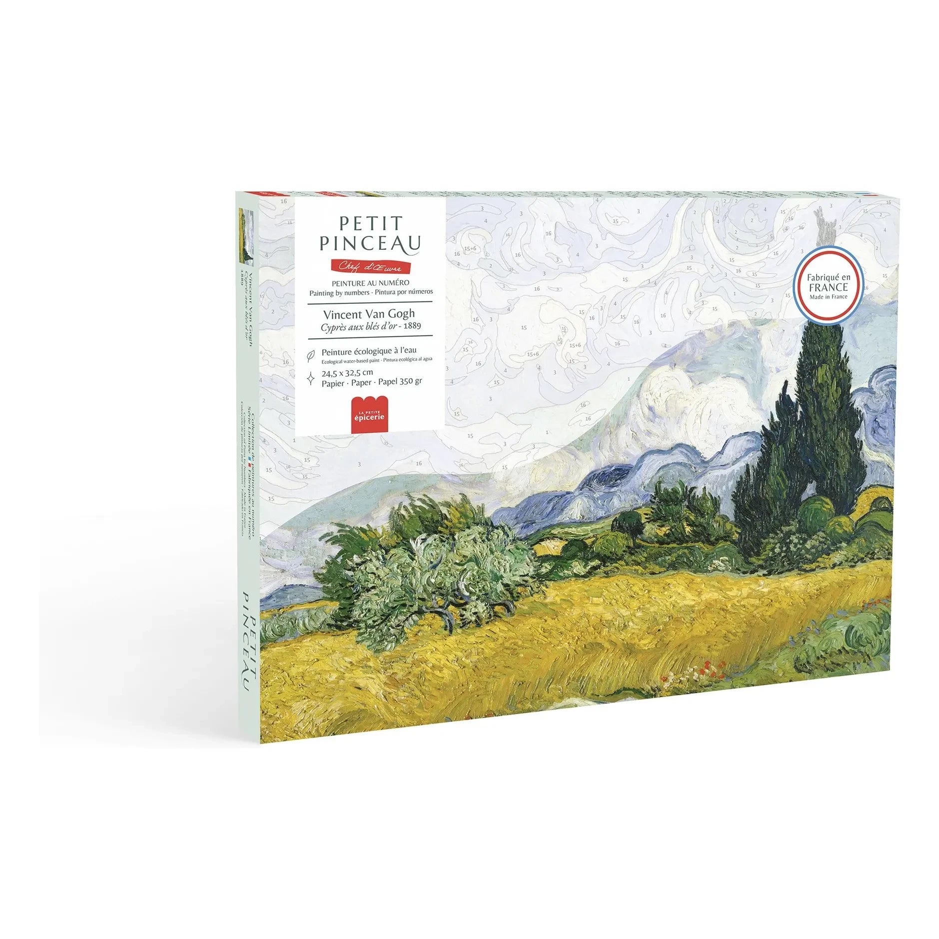 La Petite Épicerie - Malen nach Zahlen Set - Cyprès aux Blés d'Or