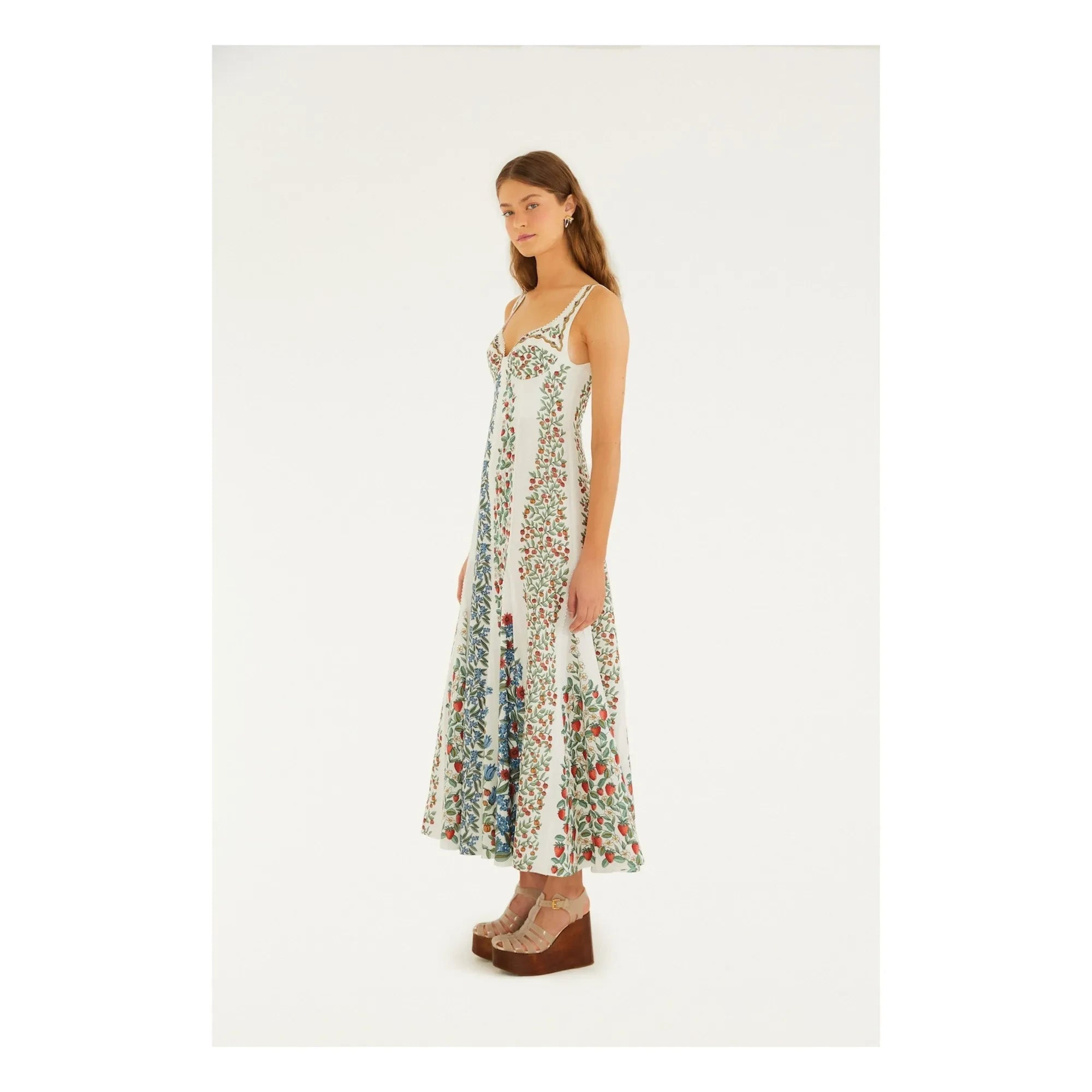 Farm Rio - Fruit Beauty Kleid | Weiß