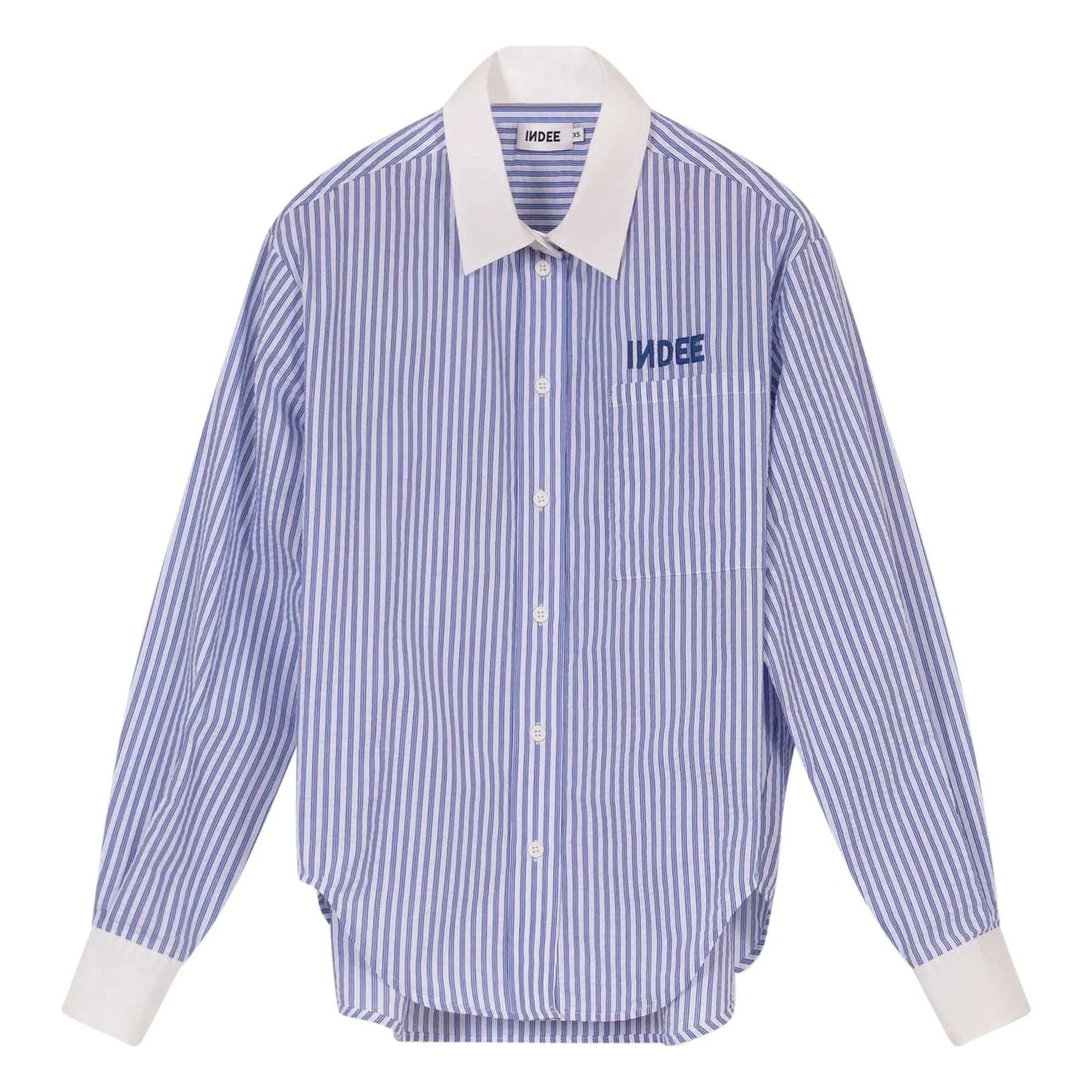 Indee - Vizcaya Gestreiftes Hemd | Blau