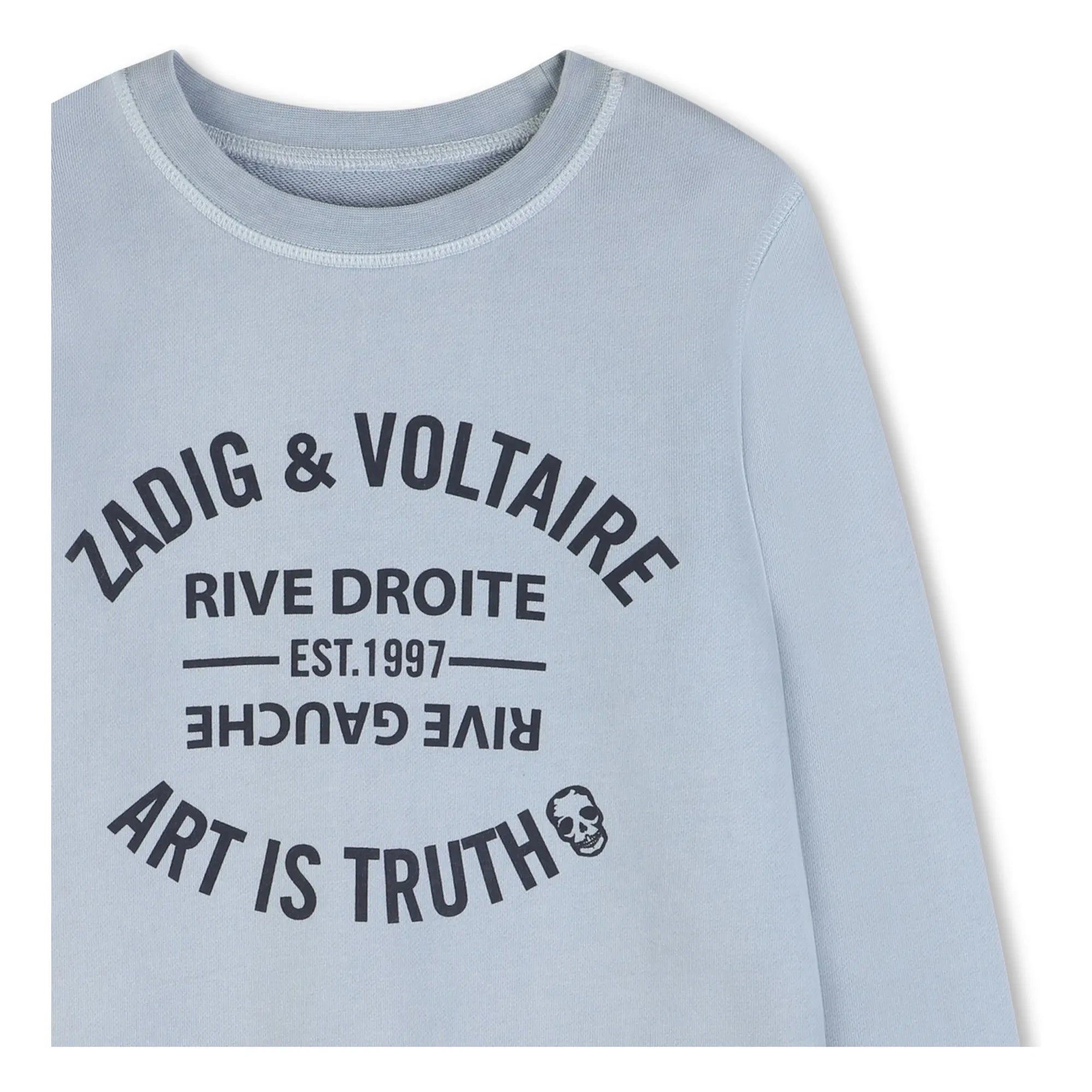 Zadig & Voltaire - Sweatshirt Logo Art Is Truth | Hellblau