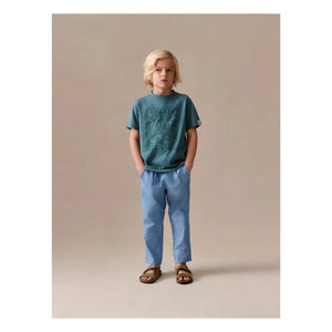 Bonpoint - Thibald T-Shirt aus Bio-Baumwolle | Peacock Blue