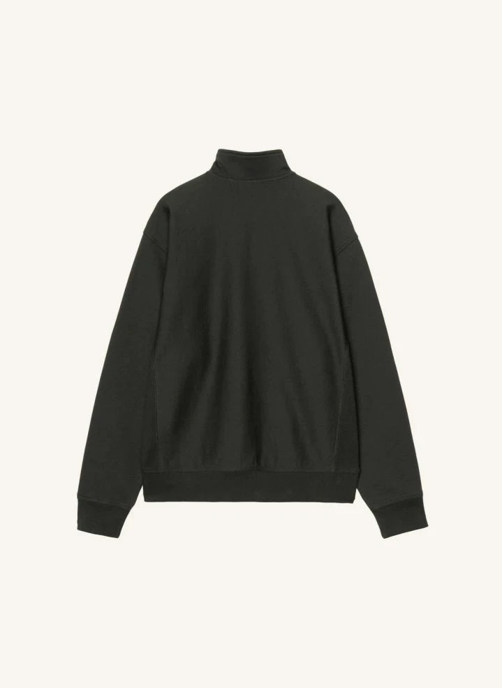 Carhartt WIP - American Script Sweatshirt mit halbem Reißverschluss | Schwarz