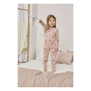 Petit Lem - Prinzessin Pyjama Bio-Baumwolle | Rosa