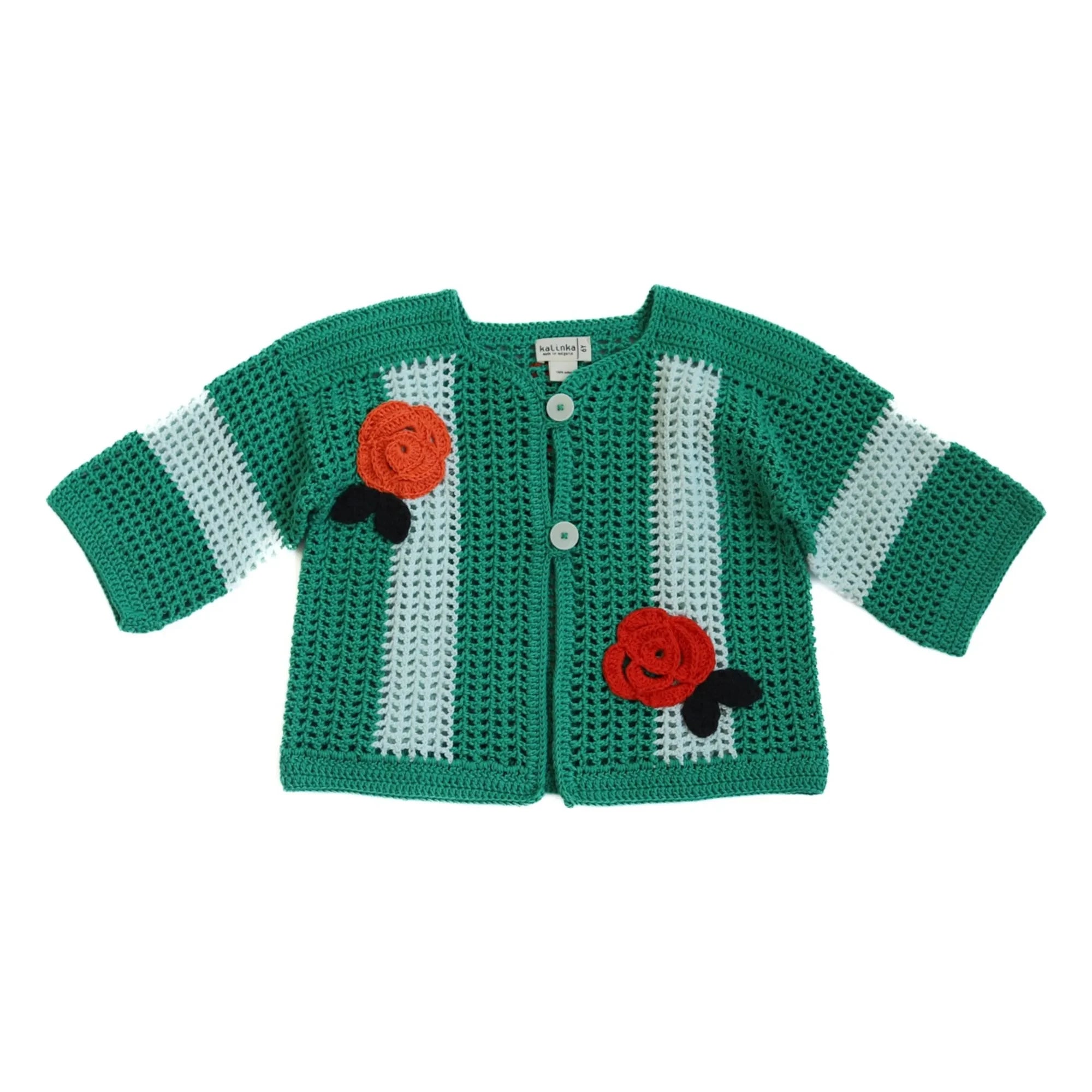 Kalinka – Penelope Häkeljacke | Grün