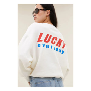 By Bar - Bibi Lucky Everyday Cotton Sweatshirt | Weiß