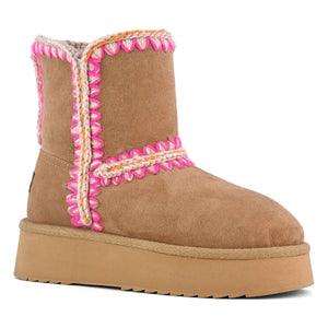 Mou - Norfolk Kompensationsstiefel Sweden | Rosa