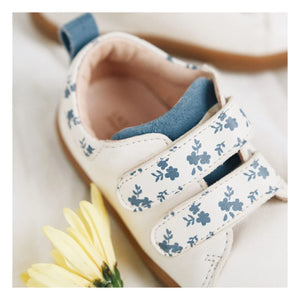 Lazare - Mahaut Sneaker mit Blumenmuster und Klettverschluss | Ecru