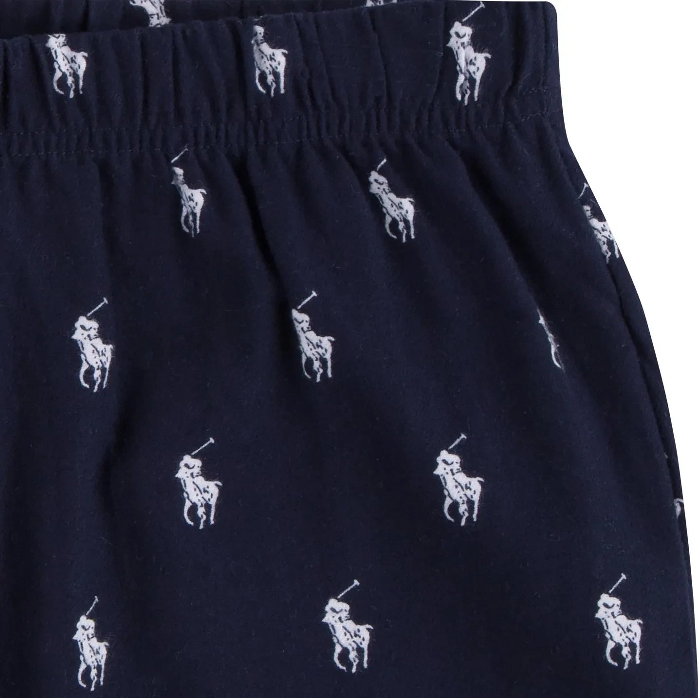 Ralph Lauren - Monogramlı Gömlek ve Pantolon Pijama Takımı | Lacivert